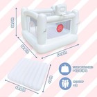 1 7m Inflatable Moonwalk White Bounce House For Toddlers Christmas Birthday Gift