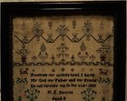 Early  19th Century Motif   Verse Sampler By M e dowse Aged 8 - 1830