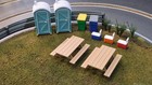 1 32 Scale Slot Car Track Accessories - Deluxe Picnic Set - Scalextric - Scx
