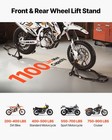 Vevor Motorcycle Front   Rear Stand Lift 1100 Lbs Spoolift Paddock Swingarm Arm