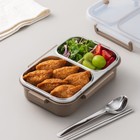Stainless Steel Bento Lunch Box Compartment Leakproof Lunch Container Meal Korea