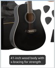 41  Acoustic Guitar Starter Kit W gig Bag  Strings strap pick school Band