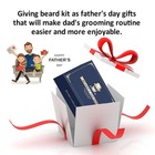 Fathers Day Dad Gifts  Beard Kit For Men W oil  Balm  Comb  Brush     