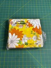 Vintage 1960s 60s 1970s 70s Neon Floral Flowers Fabric Cloth Bed Sheet 104 X 72 