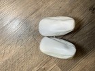 Vintage White Leather Baby Infant Shoes With Star Design Infant Unisex Lace-up