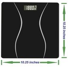 Body Weight Scale Digital Bathroom Scale Lb Kg 400lb Black