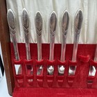 Vintage 1930s Oneida Lady Hamilton Community Plate Silverplate 37 Pc Set W  Case