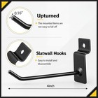 100 Pack Slatwall Hooks Panel Display Hooks Slat Board Peg Accessories Heavy Dut