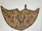 Antique Silk Brocade Chasuble W Spanish Colonial Silver Clasp 54    X 102   