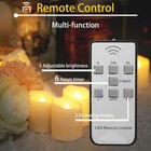Rechargeable Led Candles With Remote  6pcs Flameless Flickering Led Tea Light   