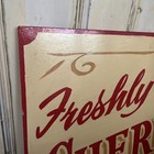 Vintage Hand Painted Sign Freshly Picked Cherries Sign Written 