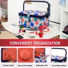 Singer 07230 Sewing Basket With Sewing Kit  Needles  Thread  Pins  Scissors  And