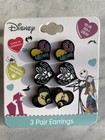 Disney Nightmare Before Christmas Earrings Jack Skellington   Sally Earrings 3pr