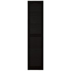 Mid America Open Louver 14 5 Inch Vinyl Shutters  1 14 5 w X 64 h  Black