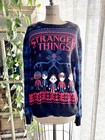 Stranger Things Ugly Christmas Sweater Men s Size Large Holiday Netflix Unisex