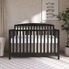 Odelle 5-in-1 Convertible Crib Toddler Day Kids Full Bed Matt Black