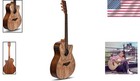 Acoustica Series Ash Wood Acoustic Electric Guitar  -