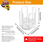 Bowl Rack  Adjustable Plate Holders For Dinner Plates Retractable Plates Organiz