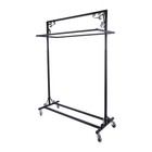 Sswbasics Boutique Vintage Double-rail Rolling Clothing Rack