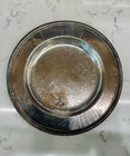 Vtg W m  Rogers Silver Plated Serving Plate Detailed Etchings Hallmarked 10 25   