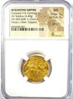 Constans Ii   Constantine Iv Gold Av Solidus 654-668 Ad - Certified Ngc Ms  unc 