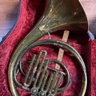 Selmer Bundy Single French Horn Brass  Usa  Fair Condition With Hard Case