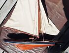  Wooden Pond Yacht Model Sailboat 