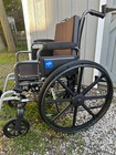 Medline Manual Folding Wheelchair W  Removable Footrests     Black     Local Pickup
