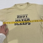 1978 1979 Neil Young   Crazy Horse  rust Never Sleeps  Tour Shirt  Singlestitch