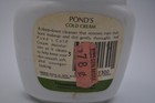 Vintage Pond   s Cold Cream 1 8 Oz Glass Jar Green Metal Lid