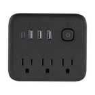 3 8 Outlets Wall Mountable Usb Surge Protector Power Strip With Usb Ports Plugs