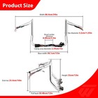 10  Rise Chrome Pre-wired Ape Handlebar For Harley Touring Street Electra Glide