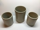 Antique Lot Of 3 Stoneware Household Jars 
