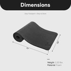 Balancefrom Yoga Mat  1  Extra Thick Exercise Pilates Mat  Graphite  open Box 
