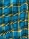 African Maasai Tribal Shuka Throw Blanket Wrap Bedspread Blue Yellow Black Kenya
