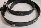 Harley Davidson Black Leather Men s Belt Sz 36 Officially Licensed Made In Usa 