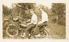 Vintage 1930s Photo Antique Indian Motorcycle Harley Davidson Biker Guys