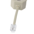 1pc Rj11 Adapter Adsl Modem Telephone Phone Fax In-line Splitter Filter Network