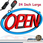 Large Led Open Sign 24  Neon Light Bright For Restaurant Bar Store Shop Business