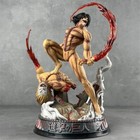 Eren Jaeger Tears Apart Great White Shark Model  Sanli Character Statue