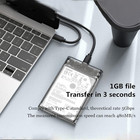 2 5    Type-c External Hard Drive Enclosure Usb C 3 1 Gen2 6gbps To Sata Iii