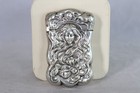 American Made Sterling Silver Beautiful Woman   Flowers Art Nouveau Match Safe