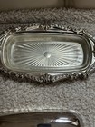 Vintage Sheridan Silver-plated Covered Butter Dish With Glass Insert