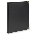 Classic Leather 3 Ring Binder  Executive Portfolio  0 5 Inch  Holds 100 Sheets 