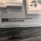 Stampin Up Wood Mounted Rubber Stamps Set Wildflowers Plants Country Retired Vtg