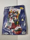 Bucilla Stocking Felt Applique Kit  The Claus  Christmas Eve  Santa   Mrs  83972