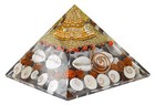 Natural Orgone Laxmi Pyramid Crystal Natural Gomati Chakra With Shree Yantra