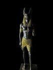 God Anubis Statue Standing Holding Was Scepter With Eye Of Horus Made In Egypt