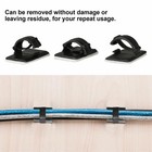 100pcs Cable Clips Self-adhesive Cord Management Wire Holder Organizer Clamp Us