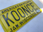 1984 Wisconsin Vanity License Plate Koonce Family Last Name Malcolm